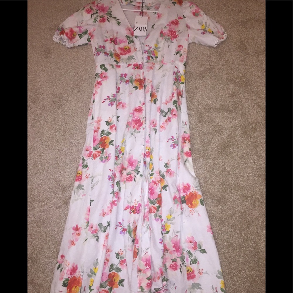 Zara floral dress